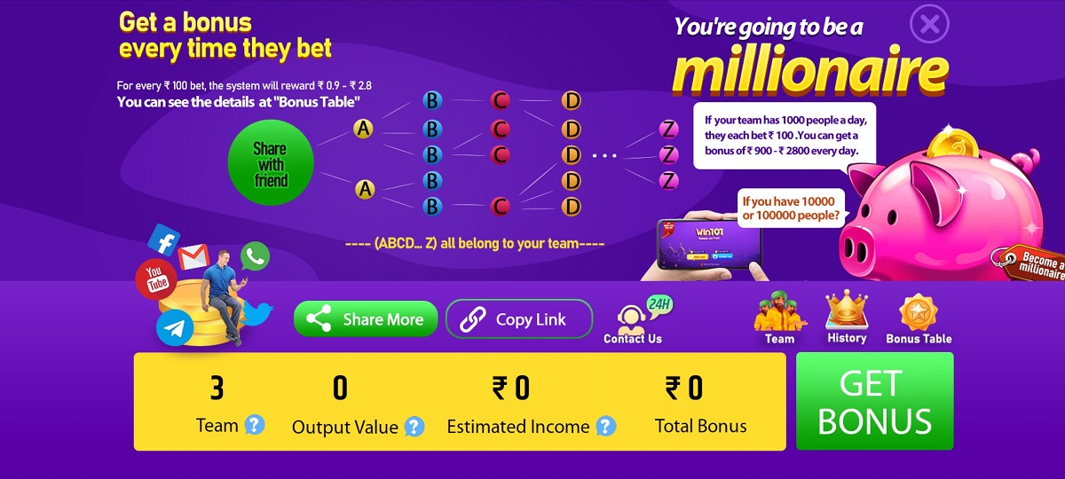 How To Refer And Earn In Teenpatti Win 101 | Win Rummy