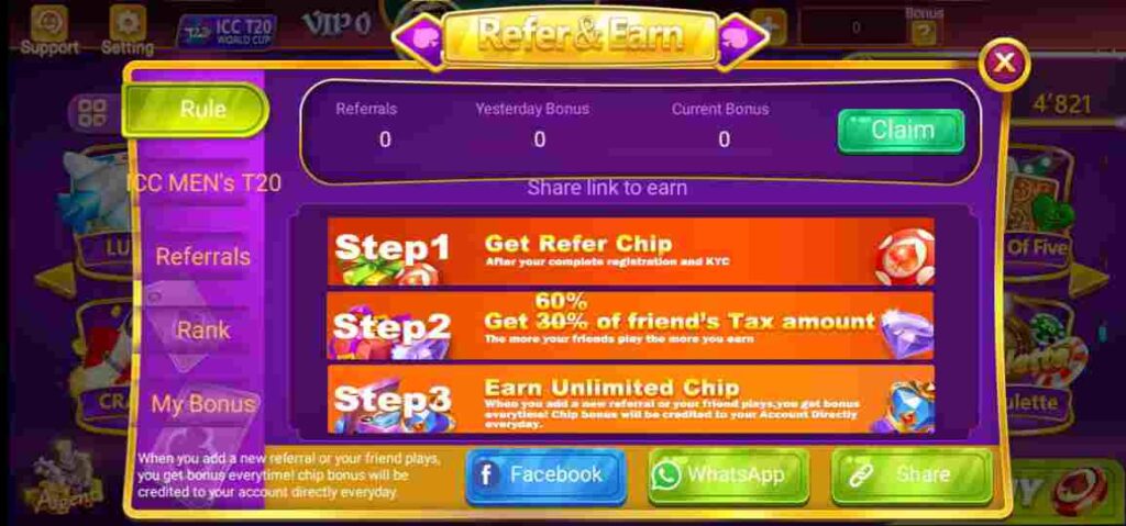 How To Refer In Earn Rummy Tour Apk