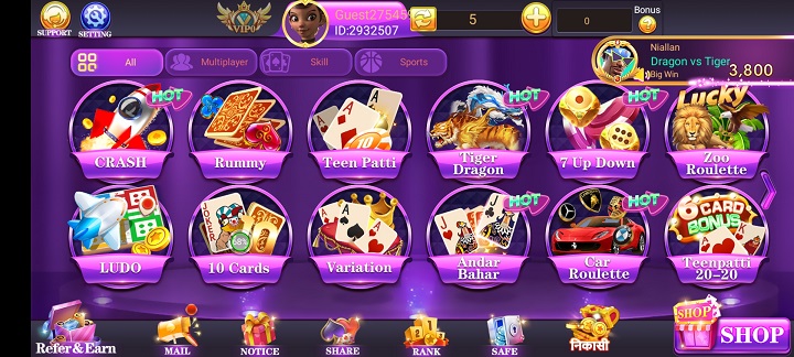 Available Game IN Teen Patti King