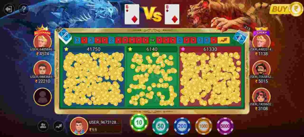 How To Play dragon vs Tiger in Teen Patti Sunny Apk
