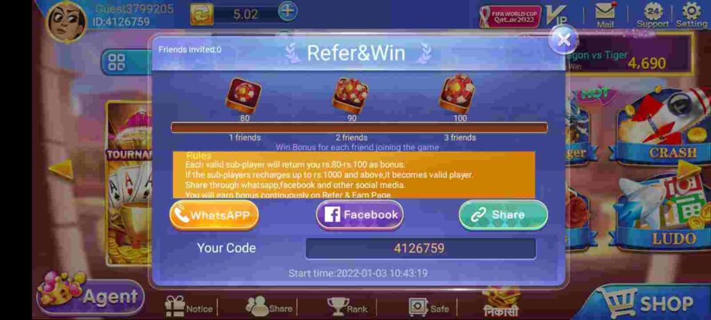 Share in Rummy Crown APK
